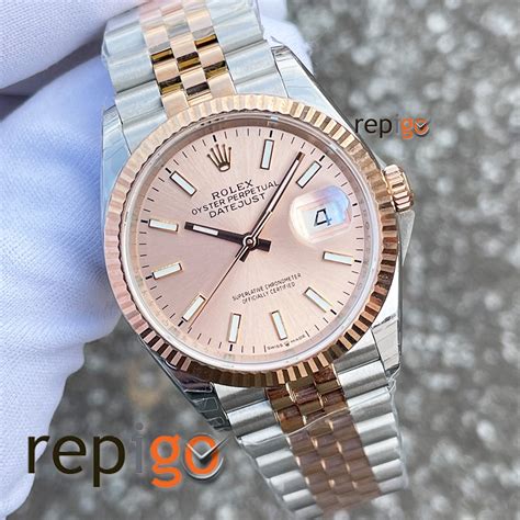 rolex licht roze
